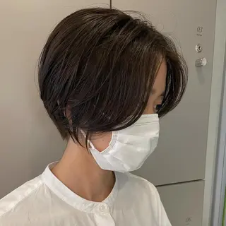 ショート モテ髪/ボブ/ショー ト/アダチフウトのヘアスタイル