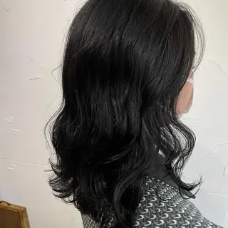 ミディアム カラー 北川 智海のヘアスタイル