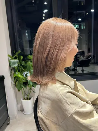 ミディアム カラー ✨髪質改善矯正× ブリーチ✨YU-KIのヘアスタイル