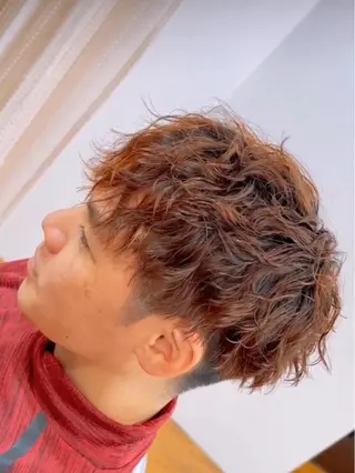 ショート パーマ メンズ 【木場✂️理容室】 メンズ清潔感カットのヘアスタイル