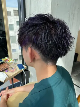 ミディアム カラー パーマ メンズ 似合う髪型見つけます AYAKAのヘアスタイル
