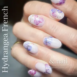 ネイル &.nail/ ニュアンス/持込み可のネイルデザイン