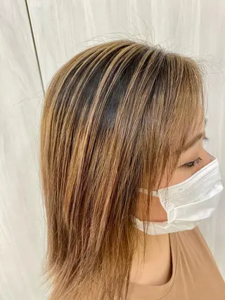ミディアム カラー 松井 敬太郎のヘアスタイル