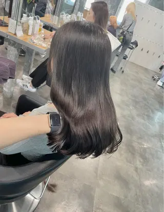 セミロング カラー ベージュカラー💖 やすひろのヘアスタイル