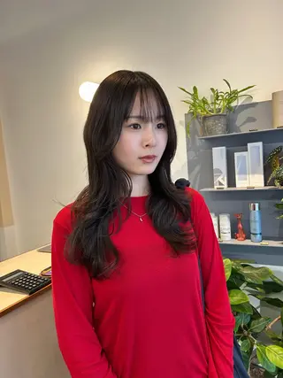 セミロング カラー ラフで可愛いヘア 🐈‍⬛Rukaのヘアスタイル