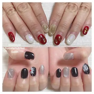 ショート ネイル 🐾enen style 🐾のネイルデザイン
