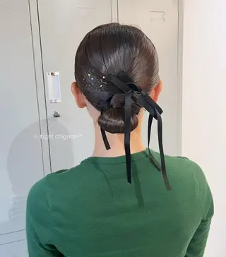 ヘアアレンジ 🎀韓国レイヤー/ 🫧透明感カラーのヘアスタイル