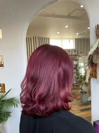 ミディアム カラー 🌸小掛🌸 豊橋外国人風カラーのヘアスタイル