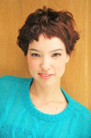 ショート カラー パーマ 公庄 グジョウ 隆 タカシのヘアスタイル