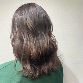 セミロング カラー 🌟🍒ハイトーン 韓国ヘア/ユウミのヘアスタイル