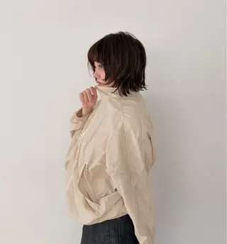 ショート パーマ 【個室】色持ちカラー 似合わせヘア アスカのヘアスタイル
