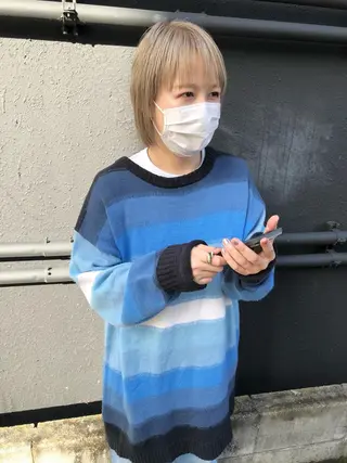 ショート カラー 千葉 郁也のヘアスタイル