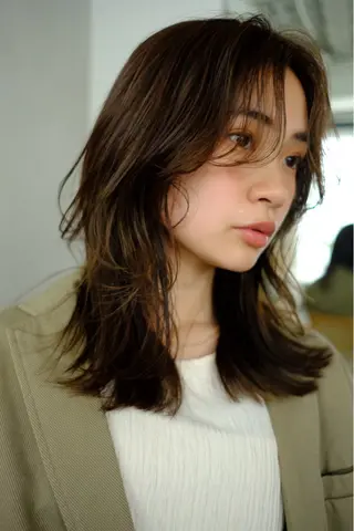 ミディアム カラー 🪐透明感カラー/ カワクボ モネのヘアスタイル