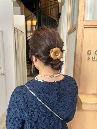 ミディアム ヘアアレンジ キッズ yuka .のヘアスタイル