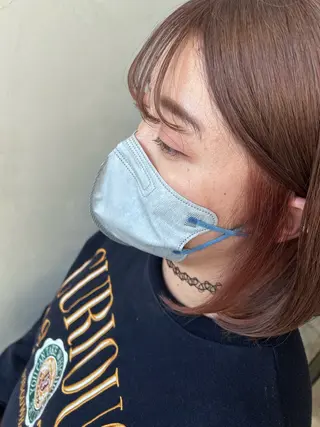 ミディアム Mao 🎀bob 赤み撃退🌿艶カラーのヘアスタイル