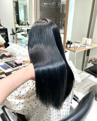 ロング カラー ツヤ髪/透け感ヘア 💎Nokaのヘアスタイル