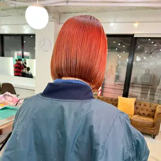 ショート カラー 朝が楽になるパーマ /ミリヤのヘアスタイル
