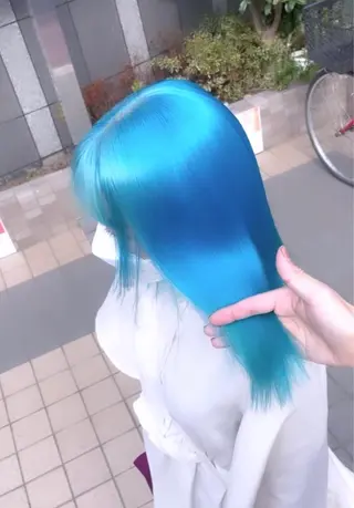 セミロング カラー 町田ブリーチ特化 MANATOのヘアスタイル
