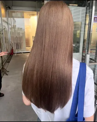 ロング カラー 透明感艶カラー SALTOすずのヘアスタイル