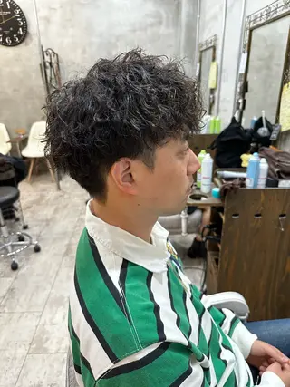 メンズ カット スパのヘアスタイル