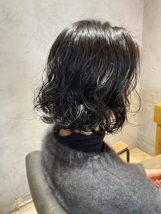 ミディアム パーマ 🎀大人女性の為の ニュアンスヘア🎀のヘアスタイル