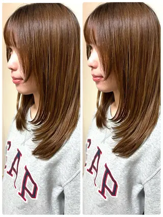 セミロング レイヤー/ボブ 特化✂️福岡のヘアスタイル
