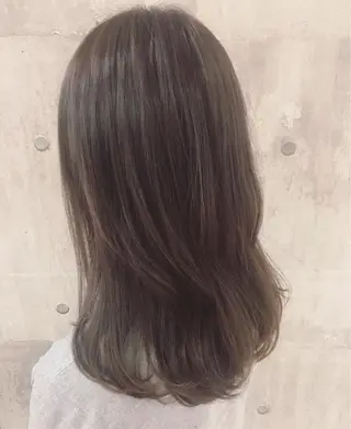 ミディアム カラー 田室 和幸 河原町のヘアスタイル