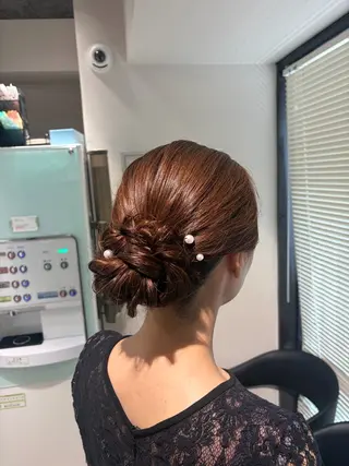 ロング ヘアアレンジ 盛れる艶カラー× レイヤーカット/咲来のヘアスタイル