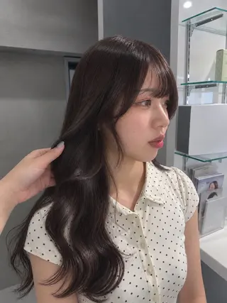 セミロング kanoka透明感 ×垢抜けhair🩰のヘアスタイル