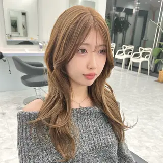 セミロング カラー 🌎カット＆Wカラー 🌎KANAMIのヘアスタイル