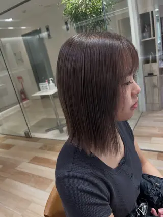 ミディアム お肌映えカラー/ レイヤーカット/田代のヘアスタイル
