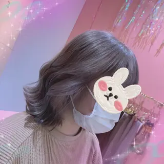ミディアム カラー ビューティサロン ミルクのヘアスタイル
