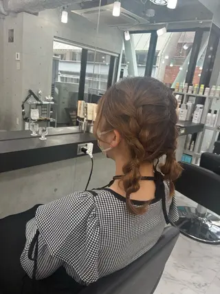 セミロング ヘアアレンジ Endearing 🌟銀座のヘアスタイル