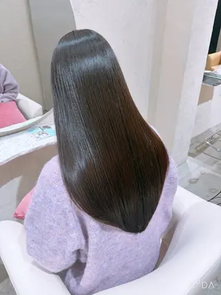 ロング 髪質改善✨ストレート オグ✂️/ショートのヘアスタイル