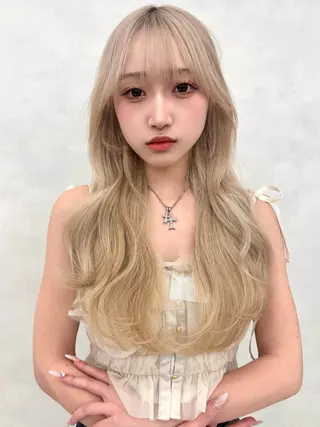 ロング カラー 🇰🇷韓国ヘア★ 副店長.쿠리타⭐︎のヘアスタイル