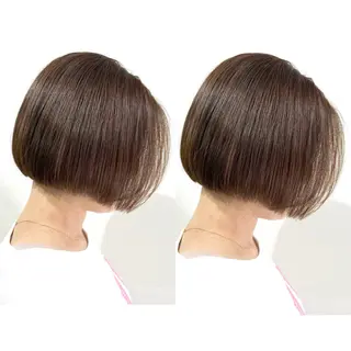 ショート 切っぱなし💇‍♀️ イヤリング🎨龍之介のヘアスタイル