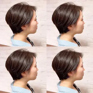 ショート 髪質改善 縮毛矯正/ レイヤー/銀座/本木のヘアスタイル