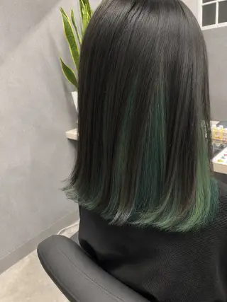 セミロング カラー 野呂 隼人のヘアスタイル