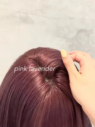 セミロング カラー ヘアアレンジ レイヤー×ベージュ ×暖色🩷AINAのヘアスタイル
