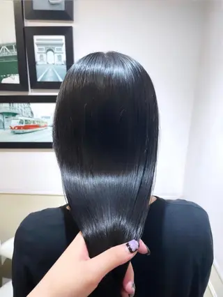 ロング カラー 髪質改善 艶髪矯正 エクステ かいり✂️のヘアスタイル