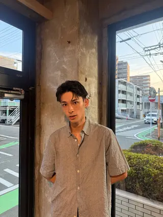 ショート メンズ 薬院平尾メンズパーマ メンズサロンkazのヘアスタイル