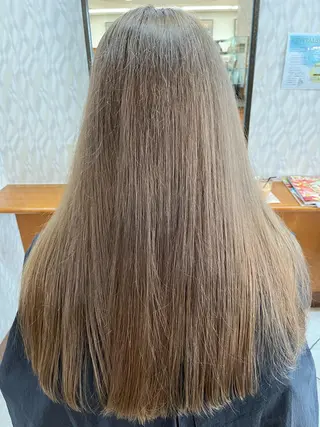 ロング カラー 髪質改善/ストレート /艶髪/熊谷はつなのヘアスタイル