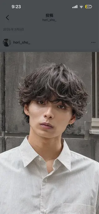 パーマ メンズ 💫メンズパーマ特化 💫fifthそへるのヘアスタイル