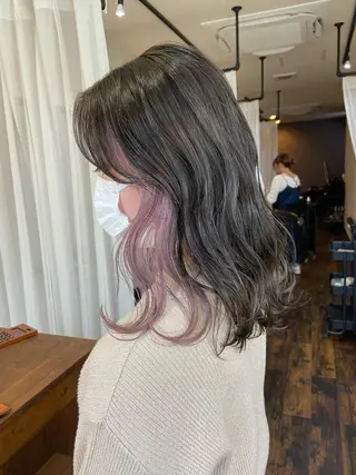 ミディアム 柳沼 沙季奈のヘアスタイル