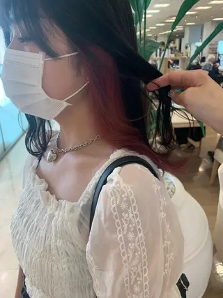 ロング カラー 暖色/ブリーチカラー 🎀 M i k uのヘアスタイル