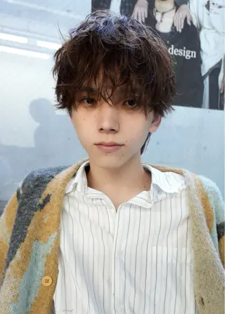パーマ メンズ メンズヘア Hikaruのヘアスタイル
