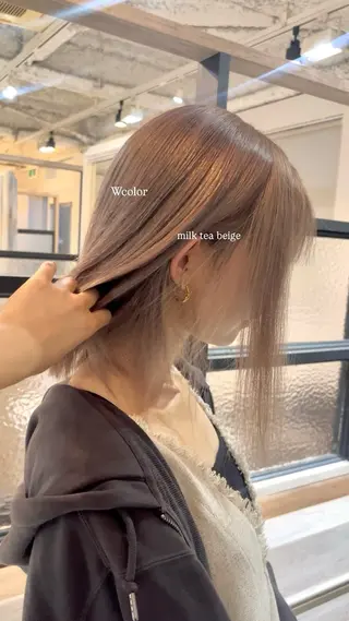 ミディアム カラー 透明感&レイヤー 似合わせ🫧/なぎのヘアスタイル