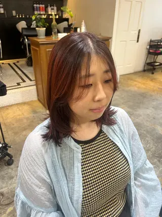 ミディアム カラー ナチュラル大人っぽい スタイル MAORIのヘアスタイル