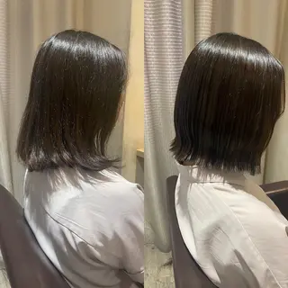 ショート 今話題の艶髪矯正 美艶カラー/FUKAのヘアスタイル