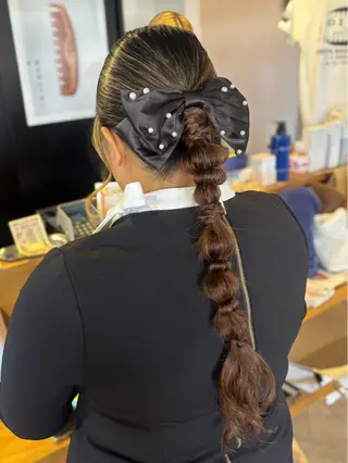 ヘアアレンジ はっとり ななせのヘアスタイル